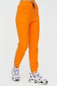 Оптом Штаны джоггеры женские оранжевого цвета 1312O в Перми, фото 8