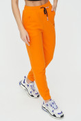 Оптом Штаны джоггеры женские оранжевого цвета 1312O в Перми, фото 12