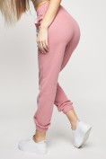 Оптом Штаны джоггеры женские розового цвета 1312R, фото 7