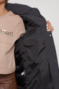 Оптом Пальто утепленное с капюшоном зимнее женское темно-серого цвета 132132TC в Ростове-на-Дону, фото 25
