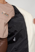 Оптом Пальто утепленное с капюшоном зимнее женское черного цвета 132255Ch в Перми, фото 15