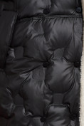 Оптом Пальто утепленное с капюшоном зимнее женское черного цвета 132290Ch, фото 16