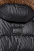Оптом Куртка зимняя женская модная с мехом черного цвета 132298Ch в Екатеринбурге, фото 13
