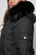 Оптом Куртка зимняя женская модная с мехом черного цвета 13301Ch в Екатеринбурге, фото 24
