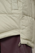 Оптом Куртка зимняя женская модная с мехом светло-зеленого цвета 13301ZS в Казани, фото 17