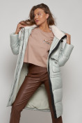 Оптом Пальто утепленное с капюшоном зимнее женское светло-зеленого цвета 133127ZS в Екатеринбурге, фото 21