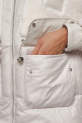 Оптом Куртка зимняя женская модная из овчины бежевого цвета 13335B в Екатеринбурге, фото 11