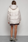 Оптом Куртка зимняя женская модная из овчины бежевого цвета 13335B в Екатеринбурге, фото 29