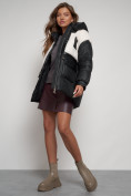 Оптом Куртка зимняя женская модная из овчины черного цвета 13335Ch в Екатеринбурге, фото 14