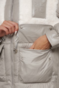 Оптом Куртка зимняя женская модная из овчины светло-коричневого цвета 13335SK в Казани, фото 12