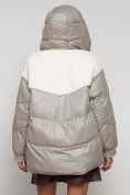 Оптом Куртка зимняя женская модная из овчины светло-коричневого цвета 13335SK в Казани, фото 25