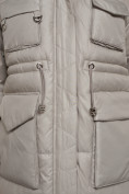 Оптом Куртка зимняя женская модная с капюшоном светло-коричневого цвета 13338SK в Екатеринбурге, фото 13