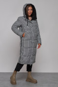 Оптом Пальто утепленное двухстороннее женское черного цвета 13343Ch в Омске, фото 18