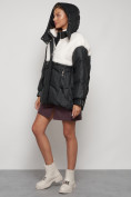 Оптом Куртка зимняя женская модная из овчины черного цвета 13350Ch в Екатеринбурге, фото 6