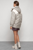 Оптом Куртка зимняя женская модная из овчины светло-коричневого цвета 13350SK в Екатеринбурге, фото 17
