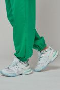 Оптом Джоггеры спортивные трикотажные женские зеленого цвета 1404Z в Казани, фото 17