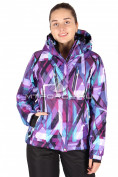 Оптом Куртка горнолыжная женская фиолетового цвета 1405F