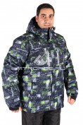 Оптом Куртка горнолыжная мужская большого размера зеленого цвета 14101Z, фото 2