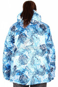 Оптом Куртка горнолыжная женская большого размера синего цвета 14114S, фото 2
