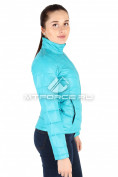 Оптом Куртка спортивная женская голубого цвета 1609Gl, фото 3