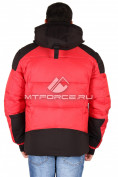 Оптом Куртка спортивная зимняя мужская красного цвета 1484Kr, фото 2