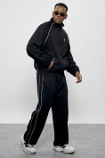 Оптом Спортивный костюм мужской оригинал черного цвета 15005Ch в Кемерово, фото 25