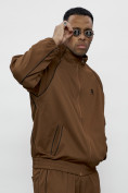 Оптом Спортивный костюм мужской оригинал коричневого цвета 15005K в Алма-Ате, фото 26