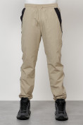 Оптом Спортивный костюм мужской модный бежевого цвета 15006B, фото 5
