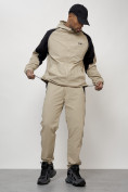 Оптом Спортивный костюм мужской модный бежевого цвета 15006B в Уфе, фото 9