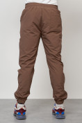 Оптом Спортивный костюм мужской модный коричневого цвета 15006K в Сочи, фото 8