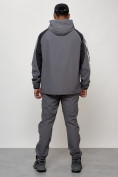 Оптом Спортивный костюм мужской модный серого цвета 15006Sr в Перми, фото 4