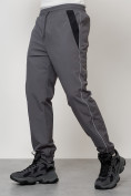 Оптом Спортивный костюм мужской модный серого цвета 15006Sr в Баку, фото 6