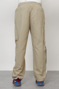 Оптом Спортивный костюм мужской модный бежевого цвета 15007B в Саратове, фото 8