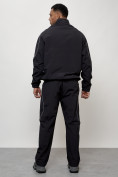 Оптом Спортивный костюм мужской модный черного цвета 15007Ch в Сочи, фото 4