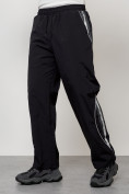 Оптом Спортивный костюм мужской модный черного цвета 15007Ch, фото 6