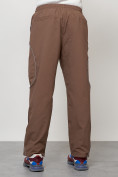 Оптом Спортивный костюм мужской модный коричневого цвета 15007K в Самаре, фото 8