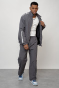 Оптом Спортивный костюм мужской модный серого цвета 15007Sr в Самаре, фото 13