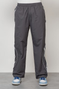Оптом Спортивный костюм мужской модный серого цвета 15007Sr в Перми, фото 5