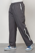 Оптом Спортивный костюм мужской модный серого цвета 15007Sr в Сочи, фото 6