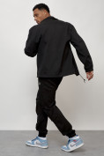 Оптом Спортивный костюм мужской модный черного цвета 15010Ch в Баку, фото 17