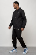 Оптом Спортивный костюм мужской модный черного цвета 15010Ch в Омске, фото 2