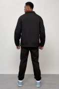 Оптом Спортивный костюм мужской модный черного цвета 15010Ch во Владивостоке, фото 4