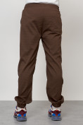 Оптом Спортивный костюм мужской модный коричневого цвета 15010K в Уфе, фото 8