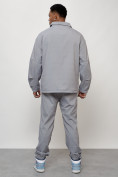 Оптом Спортивный костюм мужской модный серого цвета 15010Sr в Перми, фото 4