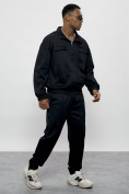 Оптом Спортивный костюм мужской оригинал черного цвета 15011Ch в Казани, фото 17