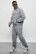 Оптом Спортивный костюм мужской оригинал серого цвета 15011Sr в Ростове-на-Дону, фото 15