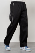 Оптом Спортивный костюм мужской модный черного цвета 15020Ch, фото 7