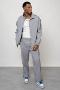Оптом Спортивный костюм мужской модный серого цвета 15020Sr, фото 14