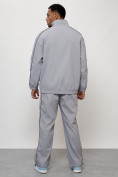 Оптом Спортивный костюм мужской модный серого цвета 15020Sr в Сочи, фото 4