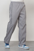 Оптом Спортивный костюм мужской модный серого цвета 15020Sr в Омске, фото 7